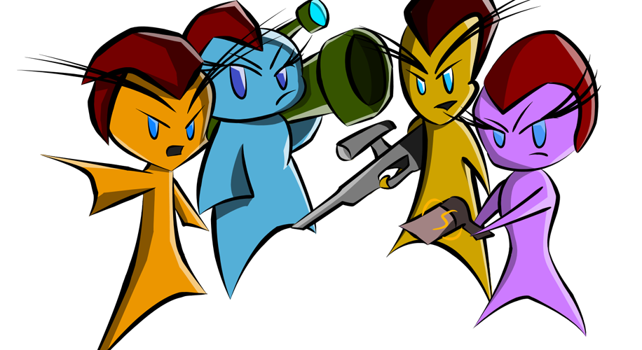 Fingeance Character Designs